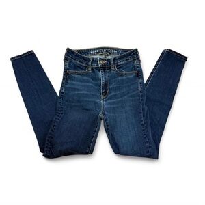 American Eagle Outfitters Blue Skinny Jeggings Classic Fit